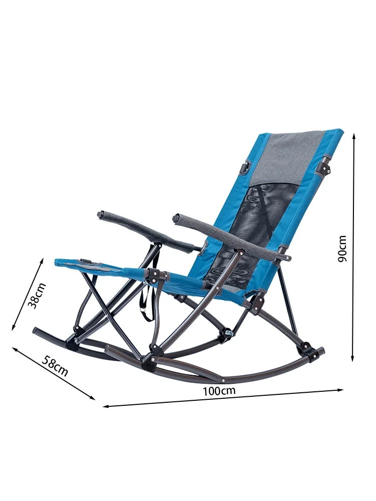 Outdoor Camping Rocker - Niestandardowe, duże, składane krzesło kempingowe z