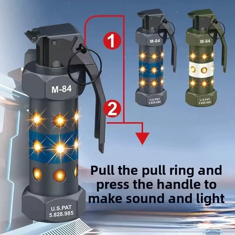 Outdoor Camping Games - Imitacja granatu M84, atrapa z diodą