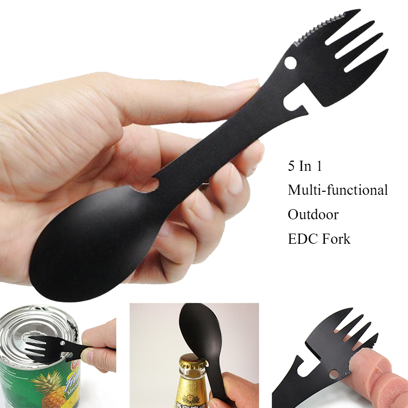 Camp Utensil Set - Zestaw naczyń kempingowych ze stali nierdzewnej,