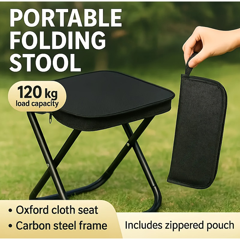 Outdoor Camping Store - ﻿ Składany stołek wędkarski przenośny na