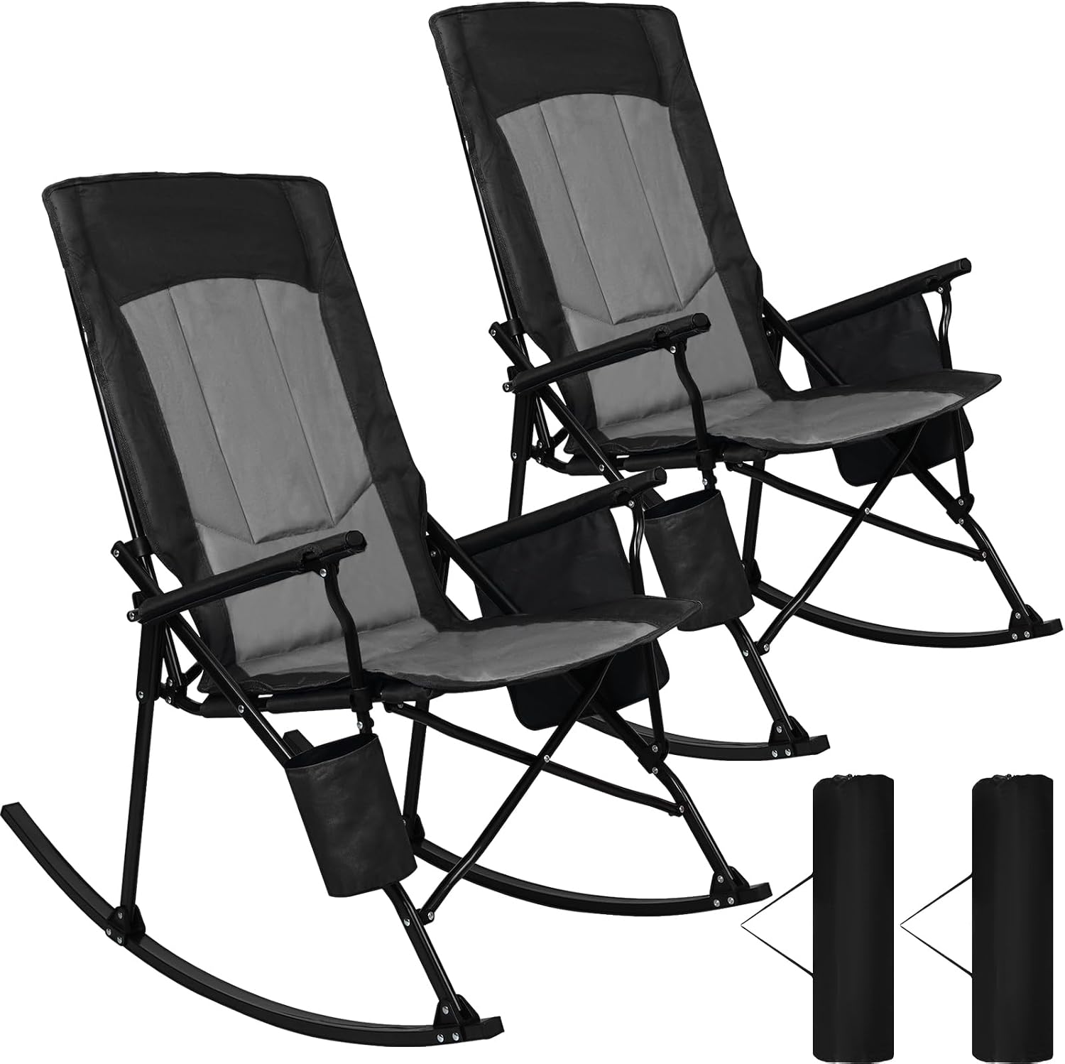 Outdoor Camping Rocker - 2 sztuki przenośnych foteli bujanych z