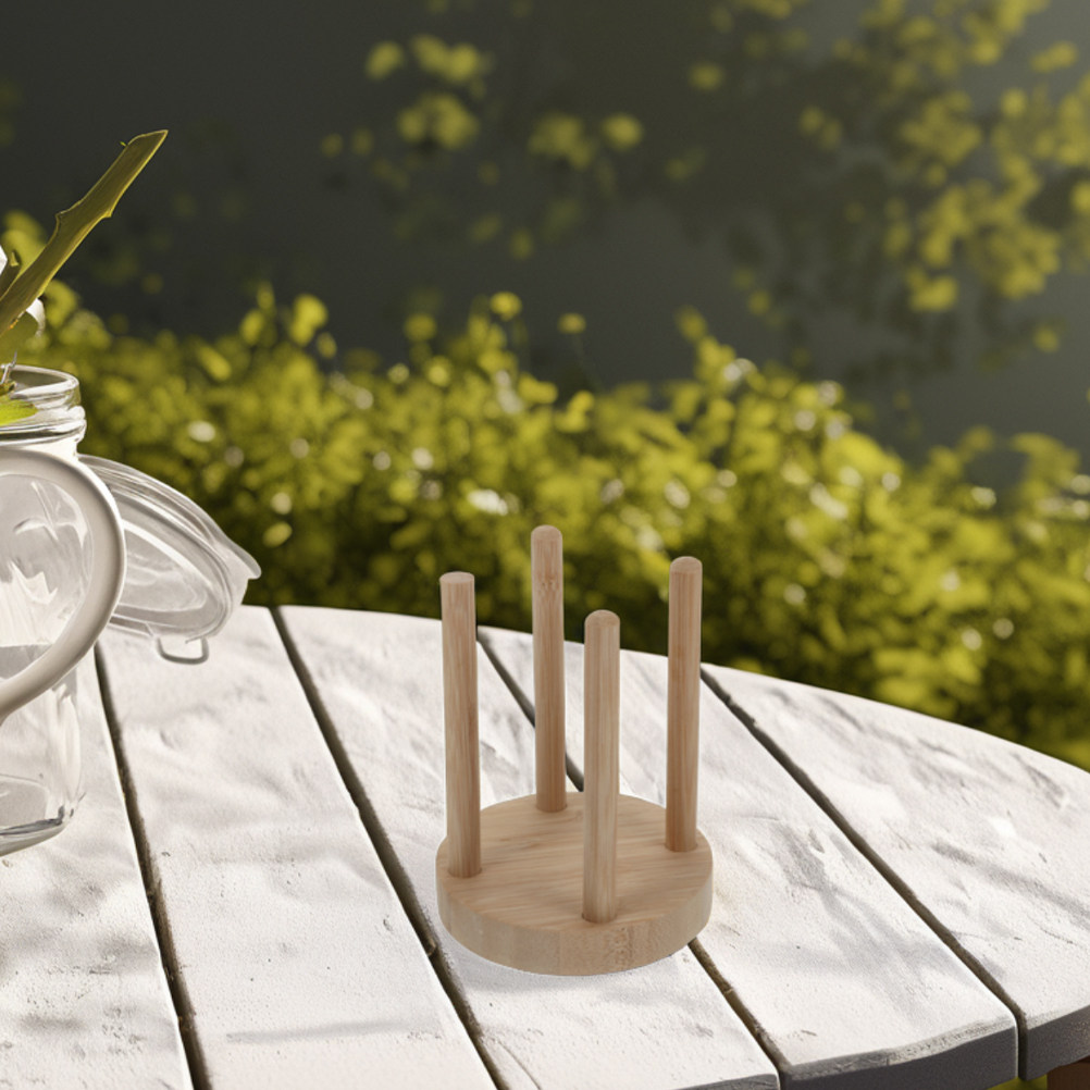 Outdoor Camping Store - Kompaktowy drewniany uchwyt na kubki do