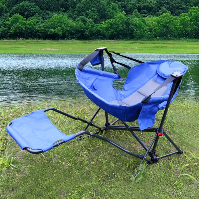 Outdoor Camping Rocker - Składane przenośne krzesła kempingowe z funkcją