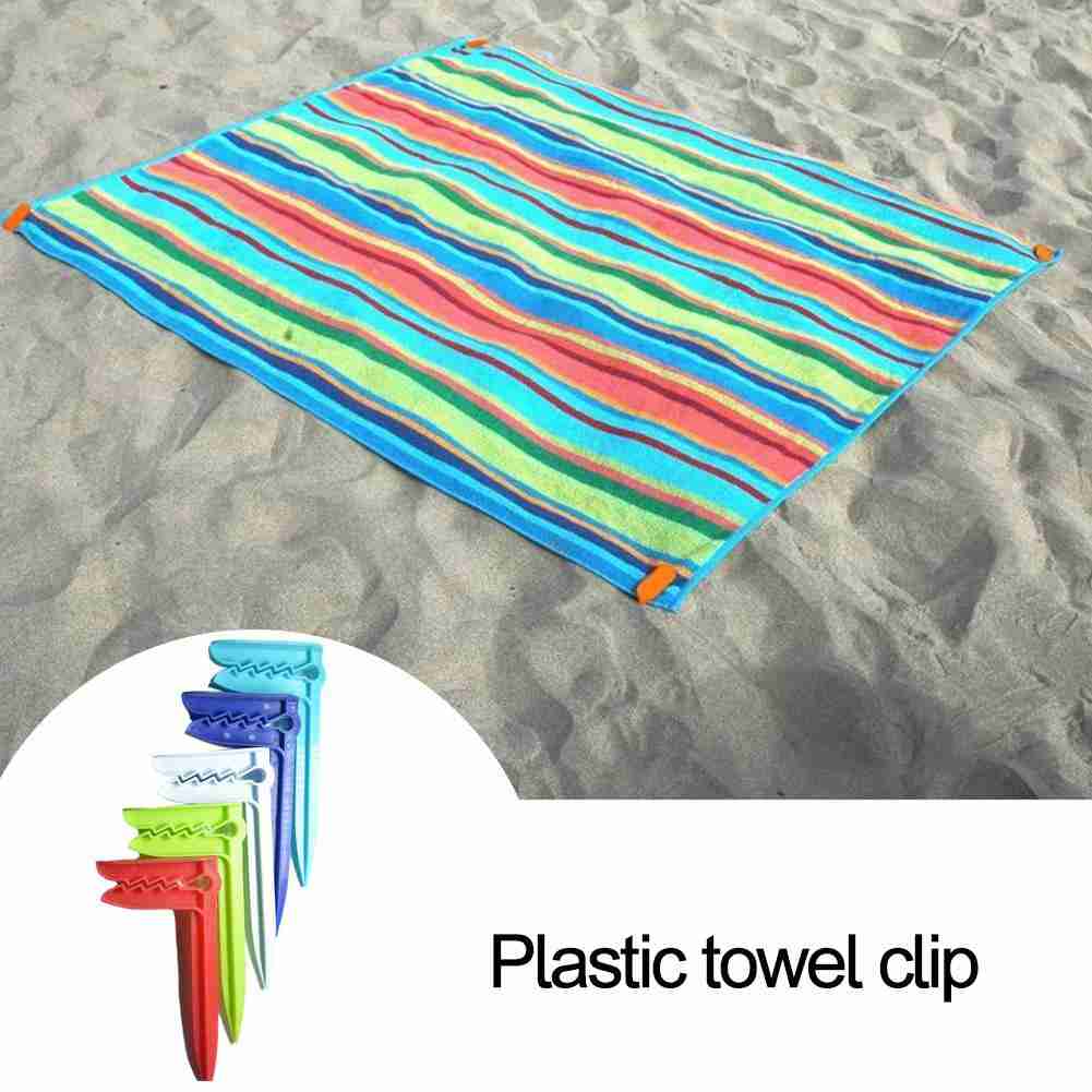 Outdoor Camping Rugs - 10 SZTUK Klips do ręczników plażowych