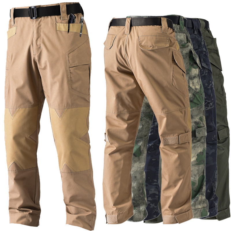Outdoor Camping In Winter - Męskie spodnie trekkingowe Ripstop Casual Cargo