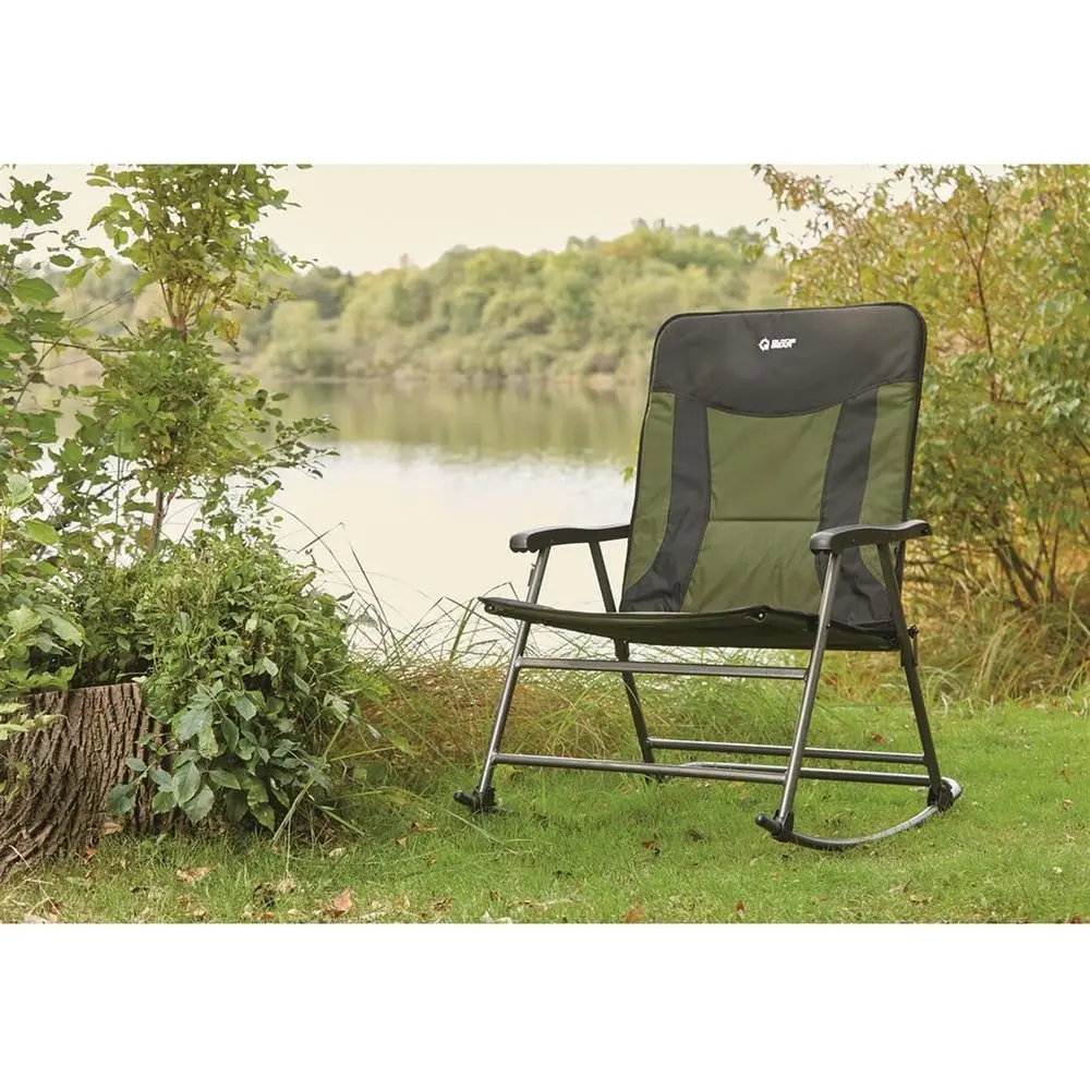 Duże, przenośne krzesło bujane – Outdoor Camping Rocker recenzja i cena