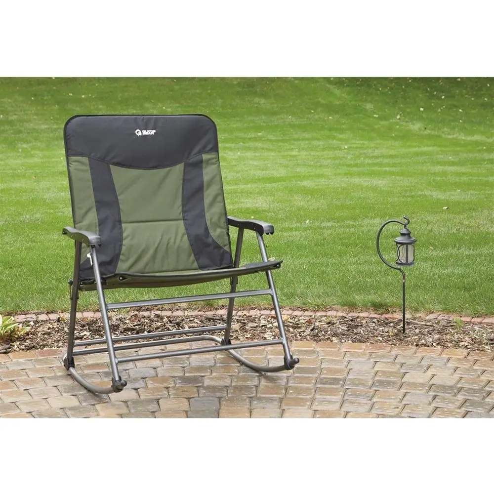 Duże, przenośne krzesło bujane – Outdoor Camping Rocker recenzja i cena