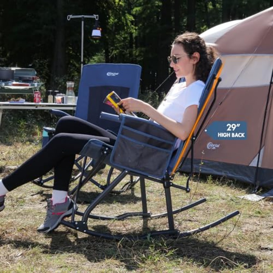 zz- Duże składane krzesło kemp – Outdoor Camping Rocker recenzja i cena