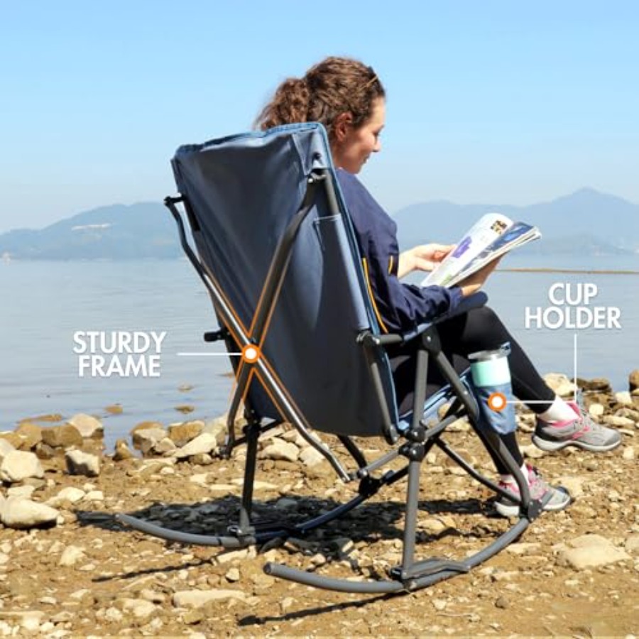 zz- Duże składane krzesło kemp – Outdoor Camping Rocker recenzja i cena