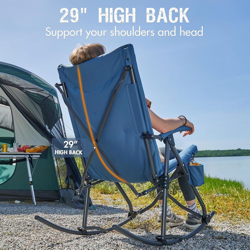 Krzesło Kempingowe Bujane na Z – Outdoor Camping Rocker recenzja i cena