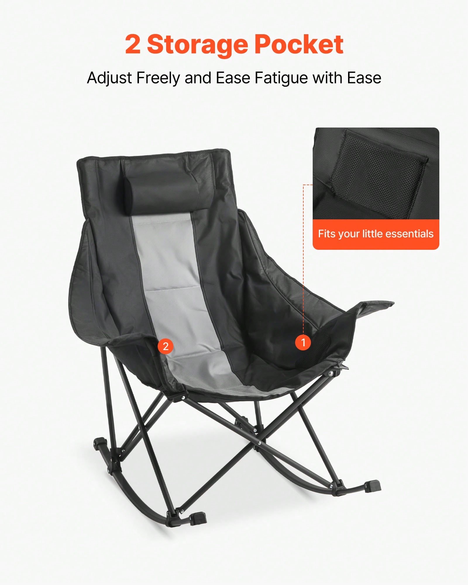 Krzesło Kempingowe z Funkcją B – Outdoor Camping Rocker recenzja i cena