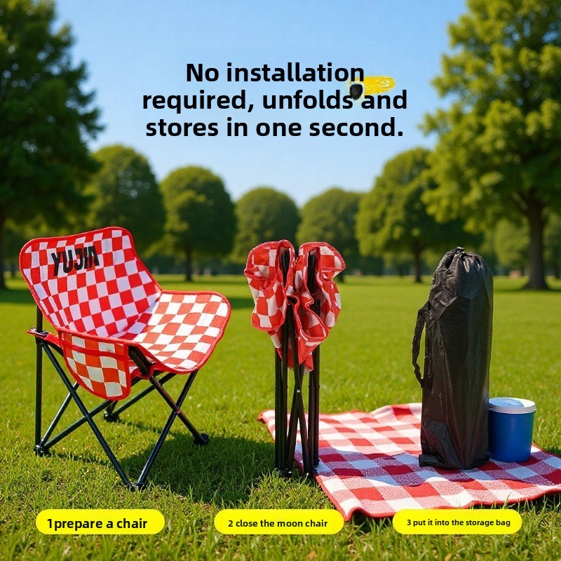 Składane krzesło księżycowe na – Outdoor Camping Loveseat recenzja i cena