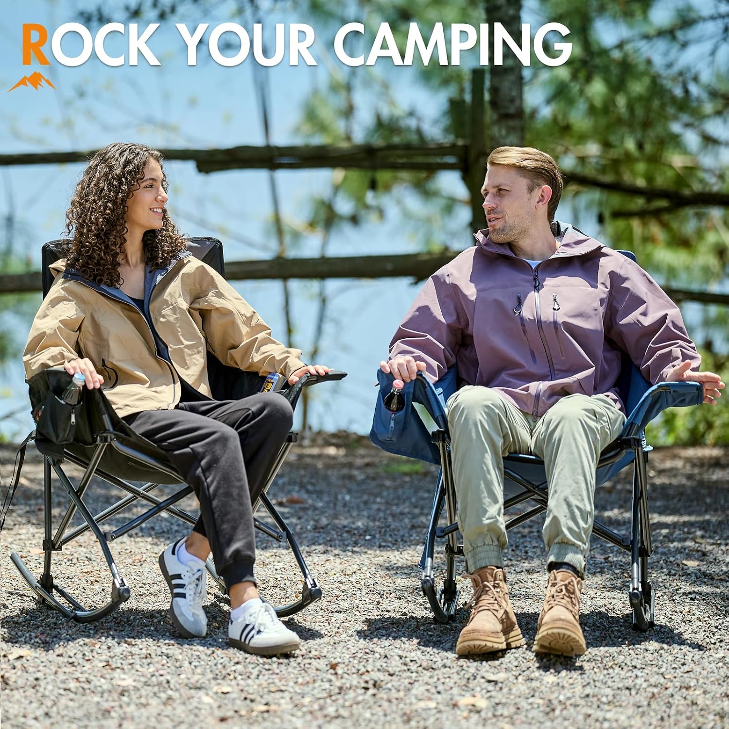Składane przenośne krzesło buj – Outdoor Camping Rocker recenzja i cena