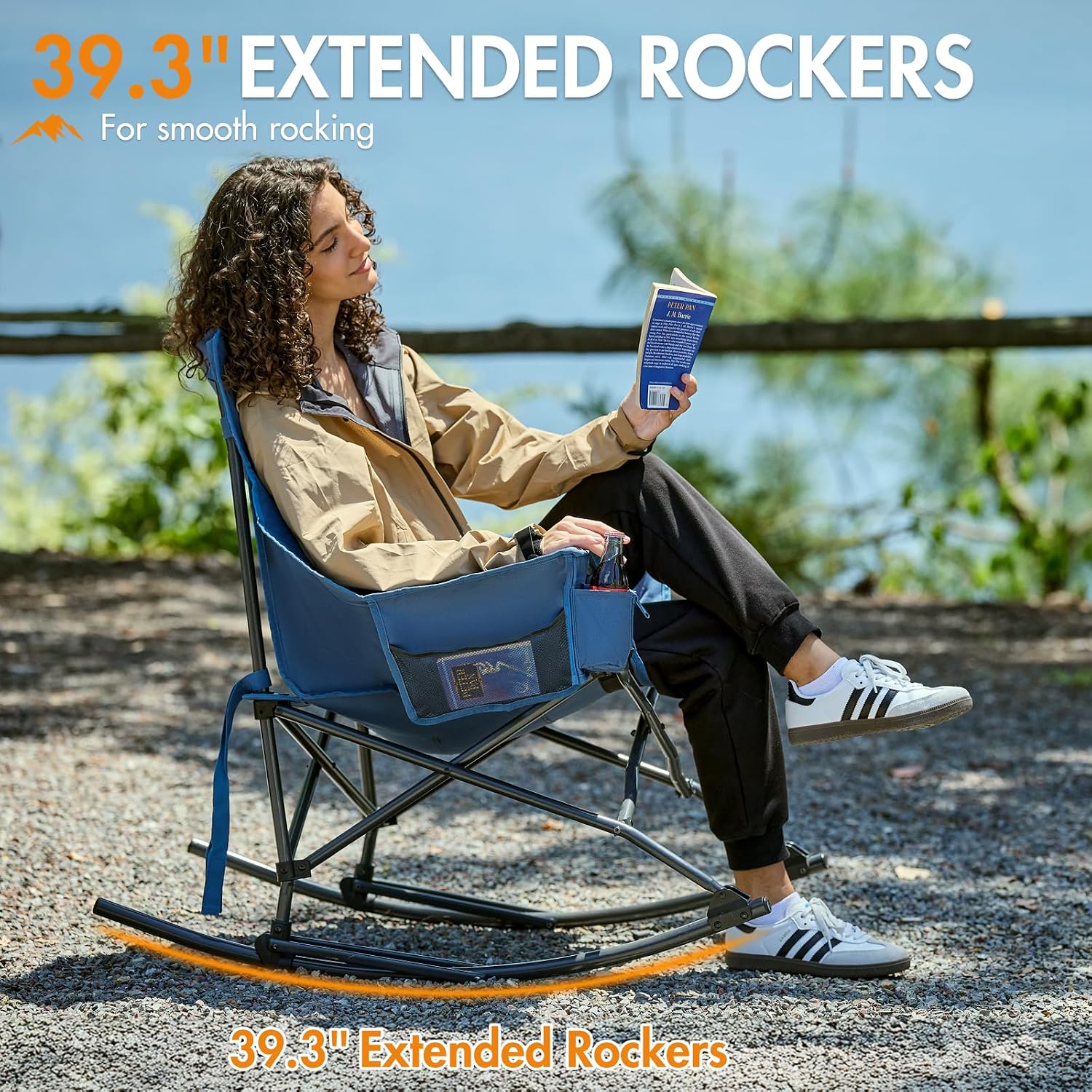Składane przenośne krzesło buj – Outdoor Camping Rocker recenzja i cena
