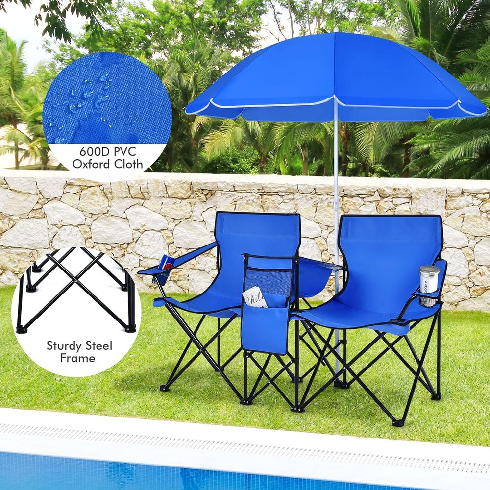 Przenośne składane krzesła pik – Outdoor Camping Loveseat recenzja i cena