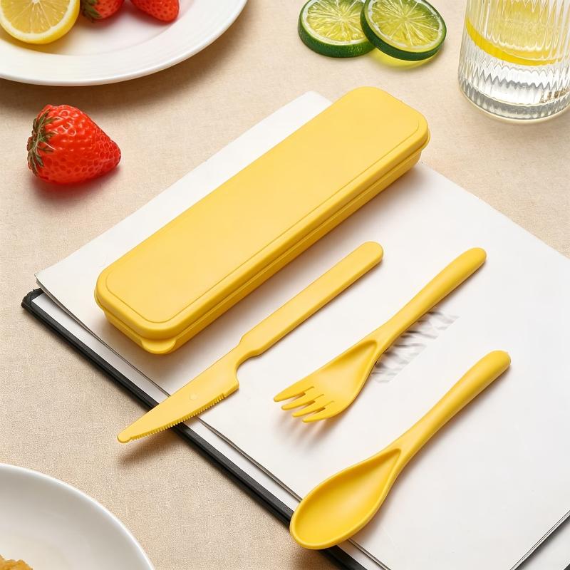 Zestaw sztućców ze słomy pszen – Camp Utensil Set recenzja i cena