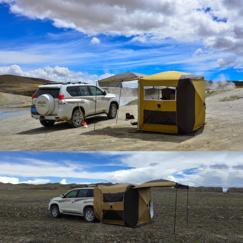 Namiot na kemping, przenośny n – Outdoor Camping Car Tail Tent recenzja i cena