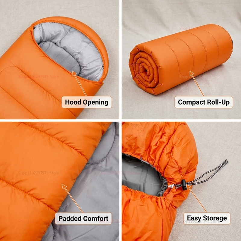 Śpiwór kempingowy lekki 4-sezo – Outdoor Camping In Winter recenzja i cena