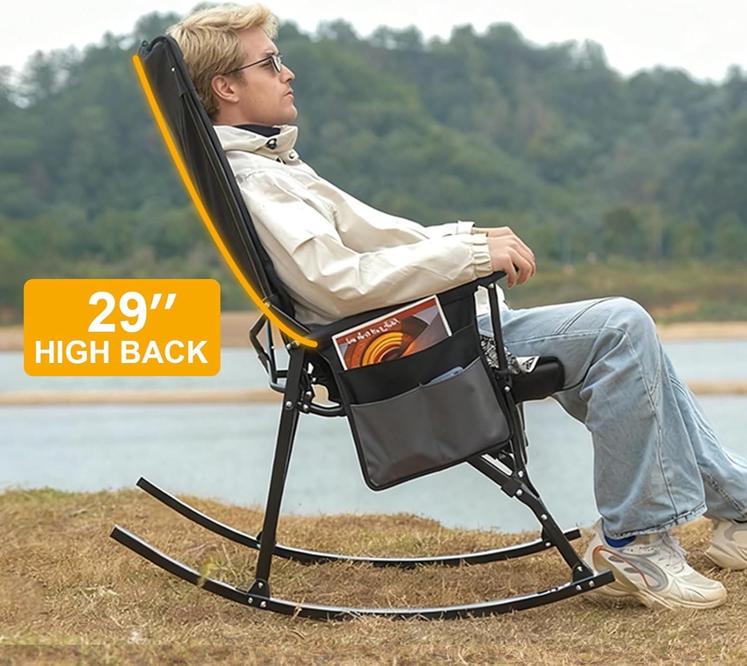 2 sztuki przenośnych foteli bu – Outdoor Camping Rocker recenzja i cena