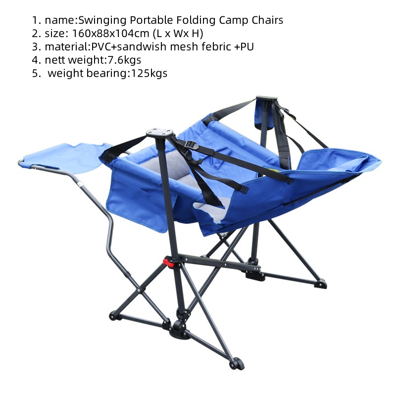 Składane przenośne krzesła kem – Outdoor Camping Rocker recenzja i cena