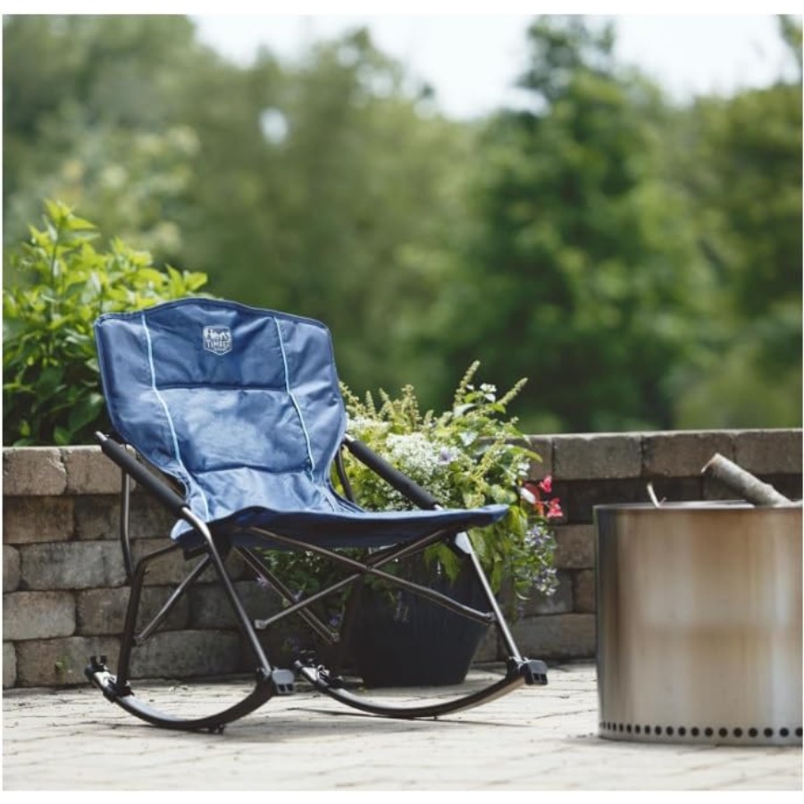 Składane krzesło kempingowe z  – Outdoor Camping Rocker recenzja i cena